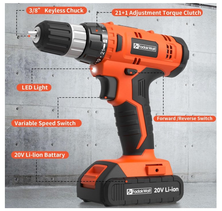 Complete drill kit contents